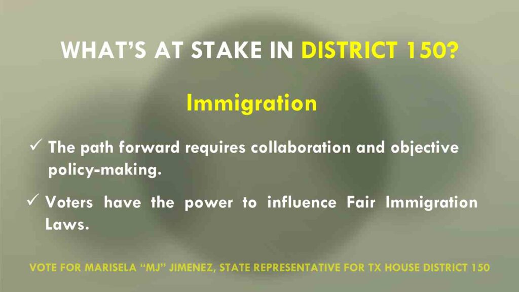 Marisela Jimenez for House District 150, Houston / Harris County Texas